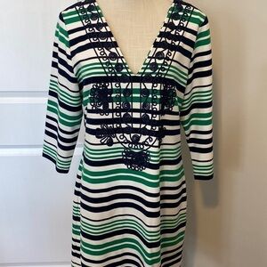 Jade women’s dress size xl green blue white